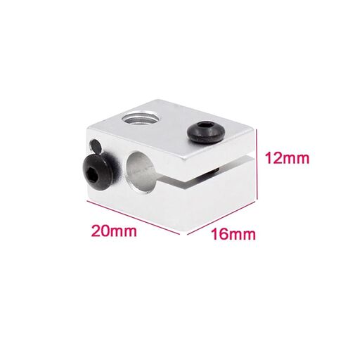 5PCS Aluminium Heating Block Hot End 20 * 16 * 12 mm 3D Printer Metal in Kuwait