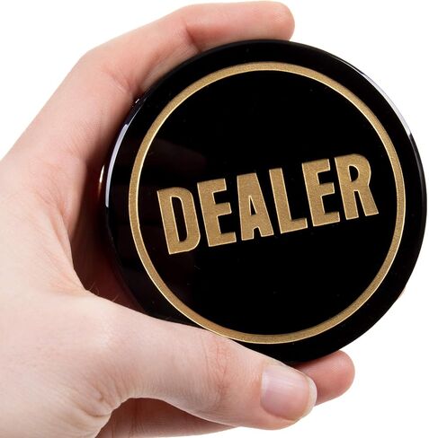 3 بوصة زر تاجر أكريليك تاجر زر تاجر بوكر تكساس هولدم أشياء الألعاب الملحقات in Kuwait