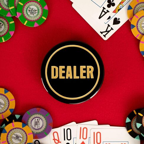 3 بوصة زر تاجر أكريليك تاجر زر تاجر بوكر تكساس هولدم أشياء الألعاب الملحقات in Kuwait