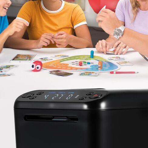 Automatic Card Dealer Machine, 1/2/3 Deck Playing Cards Dealing Machine, 180° 360° Rotating Robot Uno Card Dealer Rechargeable for Phase 10 Five Crowns Casino Poker Games, Texas Hold’em Mode in Kuwait