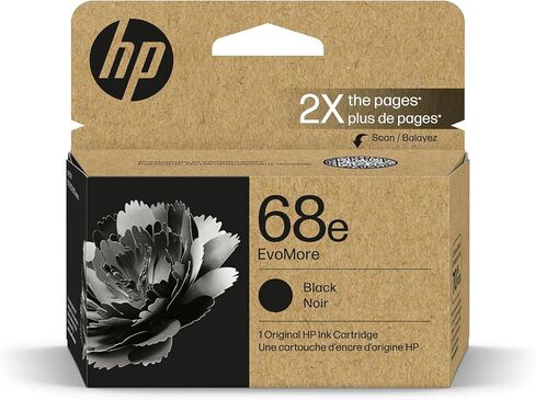 HP Original 68e Evomore High Livers Black / 68 Tri-Color Ink Castridges (2 pack) | Works Envy 6152e ، 6155e ، 6552e ، 6555e ، 6558e | C84QXTN in Kuwait