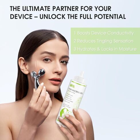 جل موصل مكركرنت مثالي لـ EMS وRF وTENS، جل آمن وغير لزج، 8.5 أونصة in Kuwait