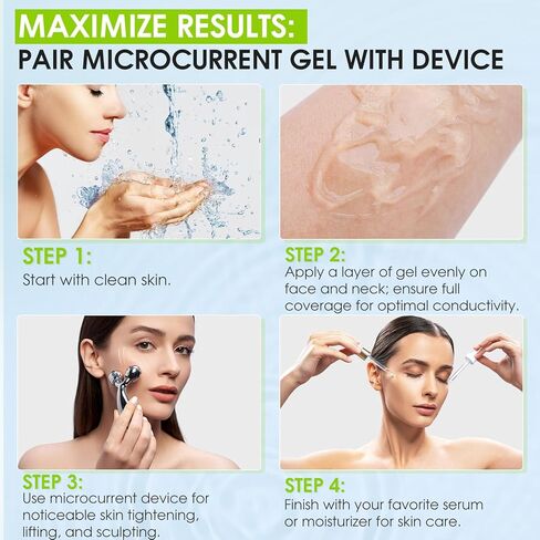 جل موصل مكركرنت مثالي لـ EMS وRF وTENS، جل آمن وغير لزج، 8.5 أونصة in Kuwait