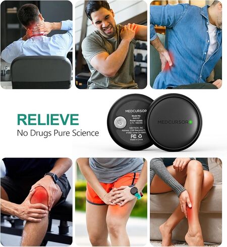 وحدة تحفيز العضلات من Medcursor - جهاز EMS لاسلكي 3 في 1 ثنائي القناة مع التحكم في التطبيق وذاكرة الجلسة، 25 مستوى كثافة، 8 مناطق مستهدفة، حقيبة تخزين، مصممة لتخفيف آلام الظهر in Kuwait