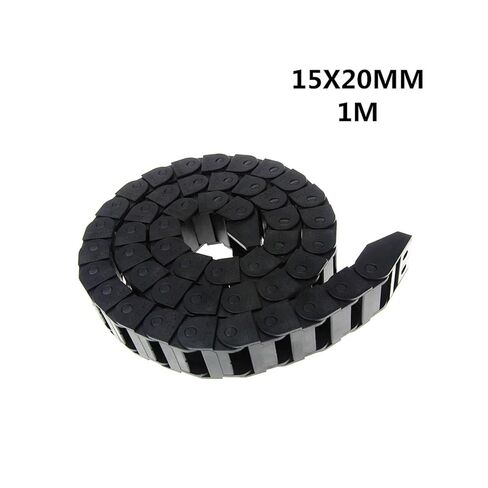 15x20 مللي متر 15*20 مللي متر L1000mm كابل سلسلة سحب سلك الناقل مع موصلات النهاية لأدوات آلة التوجيه in Kuwait