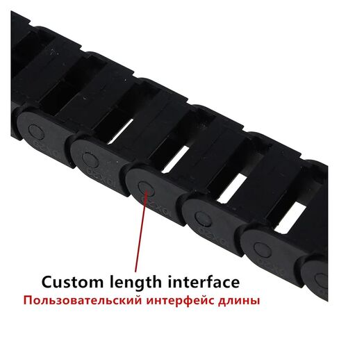 1 متر 10x20 مللي متر 10*20 مللي متر L1000mm كابل سلسلة سحب سلك الناقل مع موصلات النهاية لأدوات آلة التوجيه/مغلقة بالكامل in Kuwait