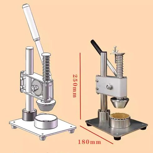 صانع تشكيل تارت البيض، ماكينة صنع قشر تارت البيض التجارية مع عملية طلاء ممتازة، مادة متينة من الفولاذ المقاوم للصدأ وقاعدة ثابتة، لمحبي الخبز، والطهاة المحترفين in Kuwait