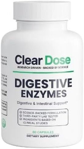 Digestive Enzymes with Probiotics – Broad Spectrum Enzyme Formula for Digestive Support, Bloating & Gas Relief, Lactase, Protease, Lipase – 60 Capsules in Saudi Arabia