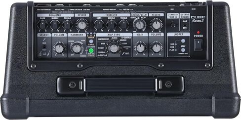 Boss Cube Street II Battery Powered Stereo Amplifier - Black Bundle with Gearlux Instrument Cable, XLR Cable and Roland Picks in Saudi Arabia