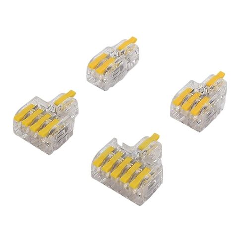 (10 pcs) DF-12 DF-13 Splicable Miniature Docking 1 in 2/3/4/5 Out Coloured Handles DF-14 DF-15 Clear Wiring Terminals(DF-14 Yellow) in Saudi Arabia