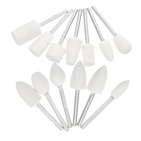 13pcs Wool Polishing Wheel Buffing Sticks Set with 3mm Shank for Jewelry and Glass Polishing, Wool Felt Grinding Bits for Rotary Tools, Watch and Metal Finishing in Saudi Arabia
