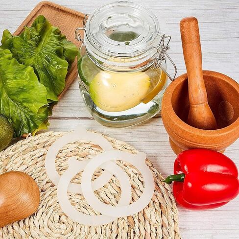 2Pcs White Silicone Jar Gaskets Replacement Rubber Seals Rings Sealing Rings for Mason Jar Lids Airtight Leak-Proof Canning Silicone Fitting Seals Canning Lids (3.75 Inch) in Kuwait