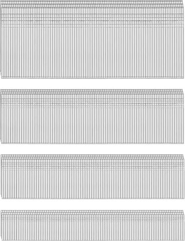 HW HAMWOO 18 Gauge 304 Stainless Steel Brad Nails,18 GA Nail Gun Nails Assorted, Suitable for Most Brand of 18 Gauge Pneumatic and Electric Brad Nailer(2",1-1/4",1",5/8") in Kuwait