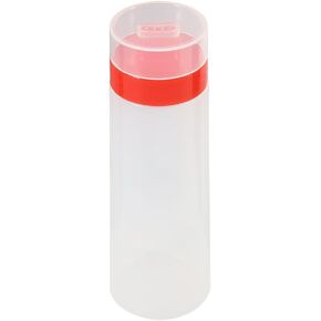 FILFEEL Squeeze Bottle, 4-Hole Squeeze Type Sauce Bottle Resin For Ketchup Jam Mayonnaise Olive Oil Yellow/Red(Red)