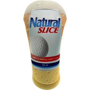 Natural Slice Beer Funny | Golf Club Headcover | Driver Fairway Hybrid-Sold Separately | Handmade in USA by BeeJos
