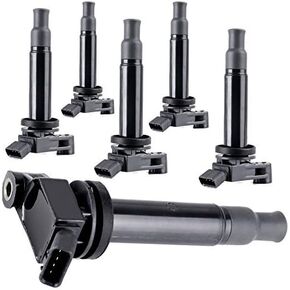 ECCPP Pack of 6 Ignition Coil Packs Compatible for Toyota Avalon/Camry/Highlander/Sienna for Lexus ES300/ RX300 3.0L V6 1999-2005 Replacement for UF267 C1175 3.0L 3.3L V6