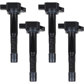 ENA Set of 4 Ignition Coil Pack 2.0L 2.4L V4 Compatible with Honda Acura Element CRV Civic Accord RSX CSX S2000 2002 2003 2004 2005 2006 2007 2008 2009 2010 2011 Coils for UF311 UF583 C1382