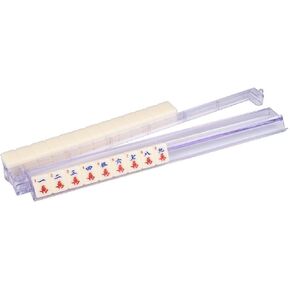 C&H Solutions American Mahjong All-In-One Transparent Tile Rack & Pusher Arm,Clear Combo Racks With Pushers- Set of 4 By C&H®