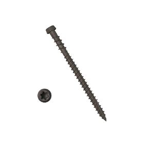 YYL، برغي خشبي مطلي بالتزيين المركب، 10x2-3/4"، محرك نجمة، توركس 20، نوع 17 نقطة فتحة، برغي خشبي، 1 قطعة مجانية متضمنة (#10x2-3/4"، بني داكن، 350)
