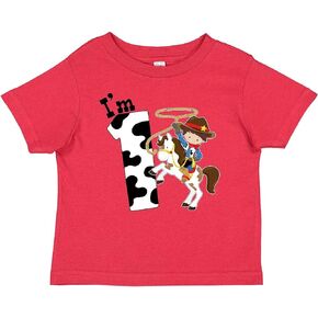 inktastic I'm One-Cowboy Riding Horse Birthday Baby T-Shirt