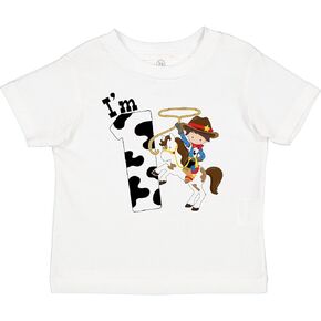 تي شيرت Inktastic I'm One-Cowboy Riding Horse لعيد الميلاد للأطفال