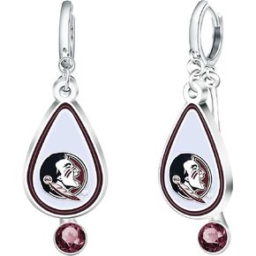 NCAA Florida State Seminoles Rhinestone Teardrop Earrings