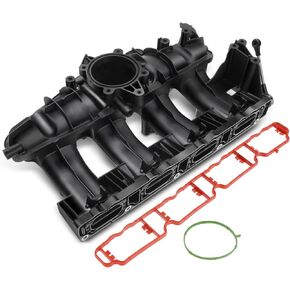 A-Premium Engine Intake Manifold Assembly W/Gasket & O-Ring [DOHC, 4Cyl 2.0L] Compatible with Audi A3 Quattro A3 2006-2008, A4 Quattro A4 2005-2009, TT Quattro, TT & VW Eos, GTI, Jetta, Passat