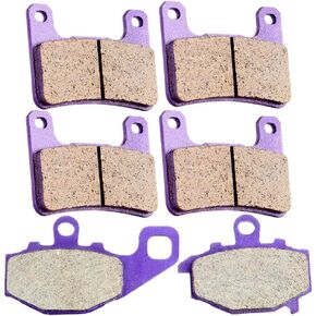 SCITOO Carbon Fiber Brake Pads Fit for 11 12 13 14 for Kawasaki Ninja 1000, 08 09 10 for Kawasaki Ninja ZX10R, 10 11 12 13 14 for Kawasaki Z1000