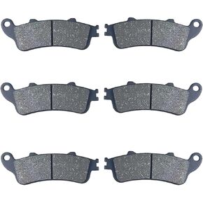 VTX 1800 Brake Pads Front and Rear for Honda VTX 1800 2002-2013 Goldwing 1800 GL1800 CBR1100XX Blackbird VFR800F Interceptor 800 ST1300 ST1100 Varadero XL 1000 NRX 1800 Rune