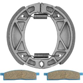 Youxmoto Front Brake Pads Rear Shoes Drum Fit for Yamaha TTR125 TT-R 125, 2000 01 02 03 04 05 06 07 08 09 2010 2011 2012 2013 2014 2015 2016 2017 2018 2019 2020 2021 2022