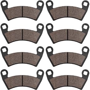 Cyleto Front&Rear Brake Pads for Polaris Ranger 800 Crew 2010-2014 / Ranger 900 Crew 2012-2014 /Ranger Crew 570 2015-2019/Ranger 700 Crew 2008-2009 / RZR 4 900 XP 2012-2014 / RZR 1000 XP 2014-2020