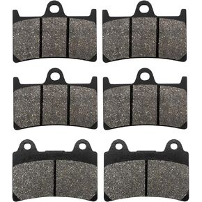 Front and Rear Brake Pads for Yamaha XV1700 RoadStar 1700 2004-2009, Road Star XV1700 Midnight Silverado 2004-2007, XV1700 Roadstar Silverado 2007-2010