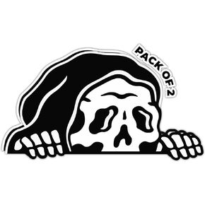 | Sketchy Tank Sticker Decal Skeleton Skull Tombstone Quote 2 Pack Western 5" Inches Premium Quality Vinyl Sticker - Imp 080