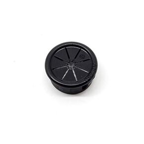 Pkg of 6 - Black Nylon Push in Expandable Grommet 1/2 - Inside Diam 1/2" Max, Outside Diam 55/64", Fits Hole Size 3/4", Panel Thickness 1/32"-1/8"
