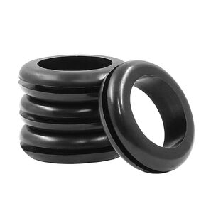 12 Pcs 25mm Rubber Grommets, 1 Inch Inside Diameter 1 Inch Drill Hole Rubber Hole Grommet Wire Grommets for Wire, Cables, Plugs, Firewall
