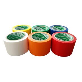 6 Colored Packing Tape, Moving Tape, 2.0 Mil Thick,(6 Rolls red,Yellow,Green,Orange,Blue,White) Heavy Duty Carton Sealing Tape (6 Rolls 2 inch, 6 Color)