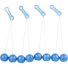 Marsrut 4PCS Click Balls with String - A Novelty Sensory Toy, 1970/70’s Fine Vintage Style Gifts for Motor Skills, Holiday, Birthday, Stocking Stuffers, Outdoor and Indoor Funplay