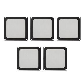 90mm x 90mm Computer Case Fan Dust Filter, PC Cooler Fan Dustproof Dust Filter Cover Grills with Magnetic Frame, (5 Pcs)