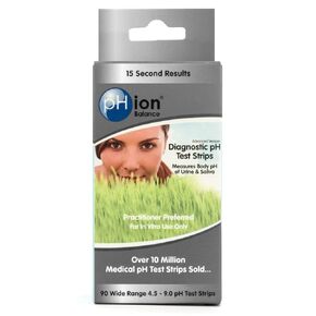 PHion Balance Diagnostic Ph Test Strips, 4.5 - 9.0 ph Range, 90-Count