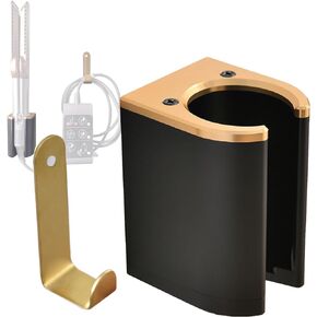 Airstrait Mounting Bracket Compatible with Dyson Airstrait Hair Dryer Straightener HT01/HS03/HS01/SH05 Curling Iron Universal Storage Bracket,Airstrait Straightener Wall Bracket Holder