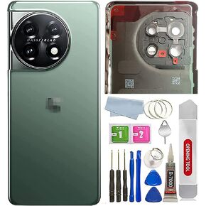 for Oneplus 11 Back Glass Cover with Camera Glass Lens and Tape Parts Replacement for OnePlus 11 5G All Versions +Tools (Eternal Green) in Kuwait
