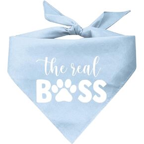 The Real Boss Dog Bandana (Assorted Colors)