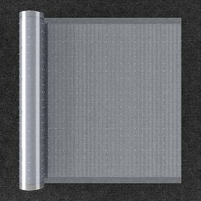 Clear Plastic Floor Runner for High Traffic or Commercial Use, 27"x 25’ Floor Protector for Low Pile Carpet, Industrial Grade Plastic Carpet Protector Mat for Hallway, Living or Dining Room