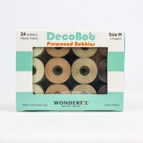 Wonderful Speciality Threads DecoBob Prewound Bobbins, Size M Longarm (Basic)