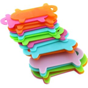 E-outstanding 20pcs Winding Plate Board 5 x 3cm Colorful PP Plastic Thread String Winder Plate Bobbins Sewing Accessory