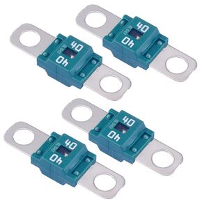 4Pcs 125A AMI/Midi Fuse 125 Amp High Current Fuse Bolt-on Fuse for Cars, Trucks, Construction Vehicles, Buses, Caravans