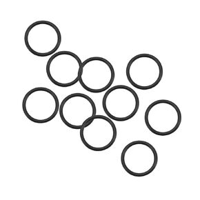 uxcell Fluorine Rubber O Rings, 9mm OD, 7mm Inner Diameter, 1mm Width, Seal Gasket Black 10Pcs