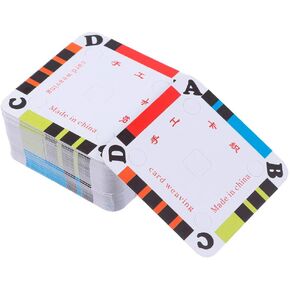 ARTIBETTER 200Pcs Weaving Cards Tablet Weaving Card Paper Loom Cards for Loom or Inkle Loom Weaving Supplies