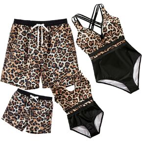 IFFEI Mommy and Me Family Matching Swimsuits Women One Piece Swimsuit Tummy Control Bathing Suits
