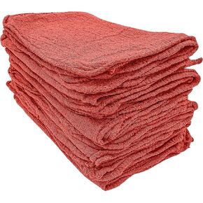 Detailer's Preference Automotive Shop Towels, Cotton, 11"x12", Blue, 50 Pack